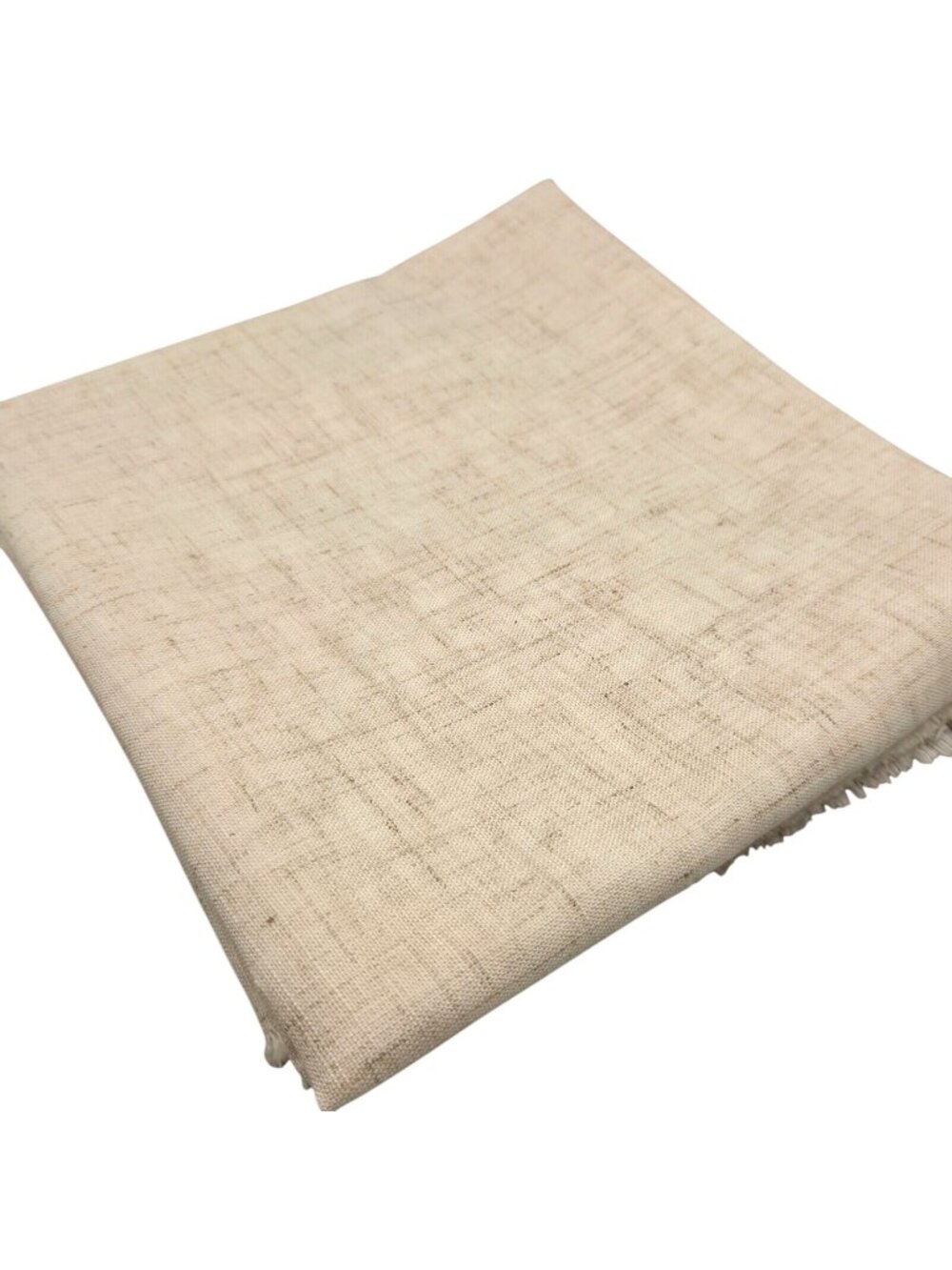Beige Linen Fabric Sewing Crafting Light Upholstery 1.5 Yards x 60 Inches Wide